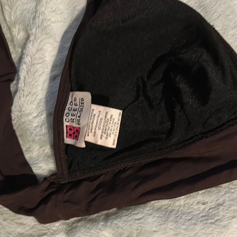 Coco Reef Chocolate Triangle Bikini Top